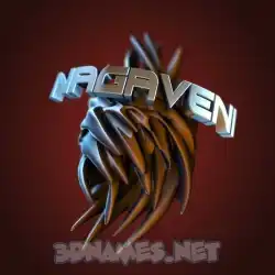 nagaveni in Red Twisted style - 3D name wallpaper