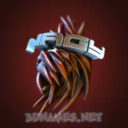 nagy in Red Twisted style - 3D name wallpaper