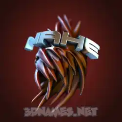 nahe in Red Twisted style - 3D name wallpaper