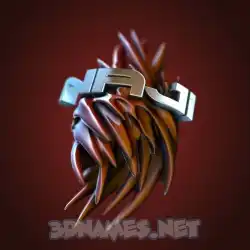 naji in Red Twisted style - 3D name wallpaper
