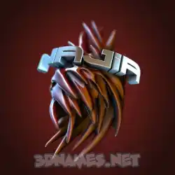 najia in Red Twisted style - 3D name wallpaper