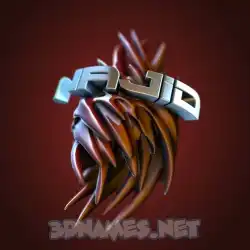 najid in Red Twisted style - 3D name wallpaper