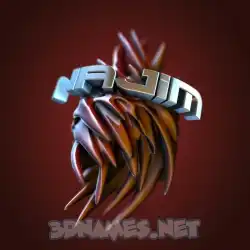 najim in Red Twisted style - 3D name wallpaper