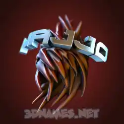 najjo in Red Twisted style - 3D name wallpaper