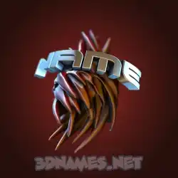name in Red Twisted style - 3D name wallpaper