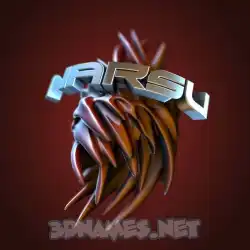 narsu in Red Twisted style - 3D name wallpaper