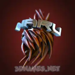 naru in Red Twisted style - 3D name wallpaper