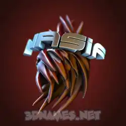 nasif in Red Twisted style - 3D name wallpaper