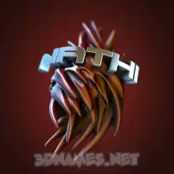 nathi in Red Twisted style - 3D name wallpaper