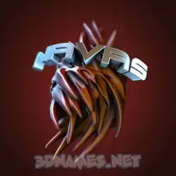 navas in Red Twisted style - 3D name wallpaper