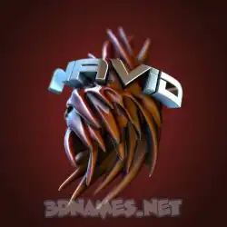 navid in Red Twisted style - 3D name wallpaper