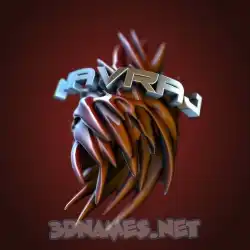 navraj in Red Twisted style - 3D name wallpaper