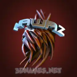nawaz in Red Twisted style - 3D name wallpaper