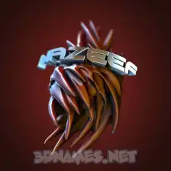 nazeef in Red Twisted style - 3D name wallpaper