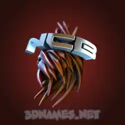 ncb in Red Twisted style - 3D name wallpaper