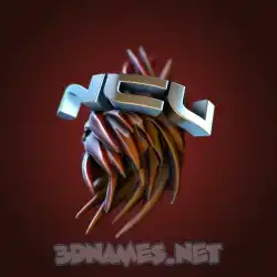 ncu in Red Twisted style - 3D name wallpaper