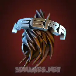 neera in Red Twisted style - 3D name wallpaper