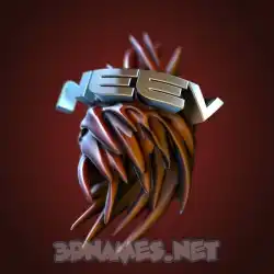 neev in Red Twisted style - 3D name wallpaper