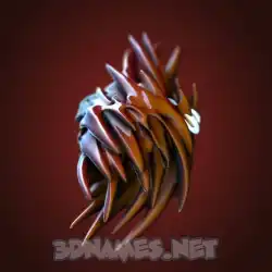 nehs in Red Twisted style - 3D name wallpaper