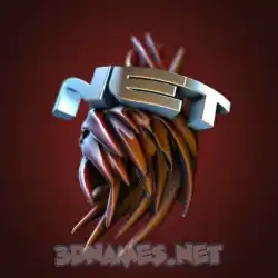 net in Red Twisted style - 3D name wallpaper