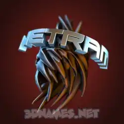 netram in Red Twisted style - 3D name wallpaper