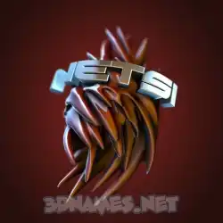 netsi in Red Twisted style - 3D name wallpaper