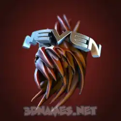 neven in Red Twisted style - 3D name wallpaper