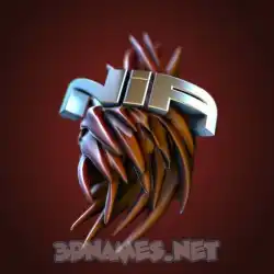 nia in Red Twisted style - 3D name wallpaper