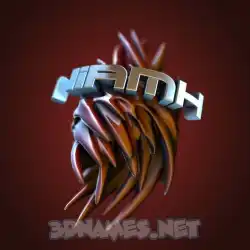 niamh in Red Twisted style - 3D name wallpaper