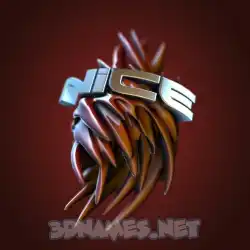 nice in Red Twisted style - 3D name wallpaper