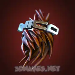 nico in Red Twisted style - 3D name wallpaper