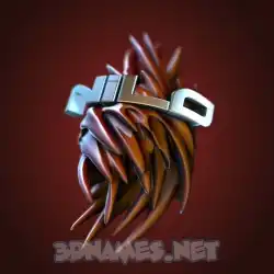 nilo in Red Twisted style - 3D name wallpaper