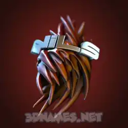 nils in Red Twisted style - 3D name wallpaper