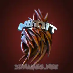 nimit in Red Twisted style - 3D name wallpaper