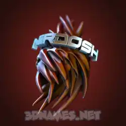 nirdosh in Red Twisted style - 3D name wallpaper