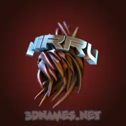 nirru in Red Twisted style - 3D name wallpaper