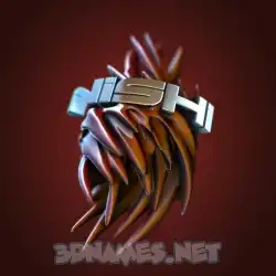 nishi in Red Twisted style - 3D name wallpaper