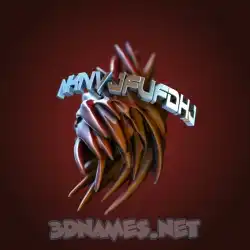 nknvjfufdhj in Red Twisted style - 3D name wallpaper