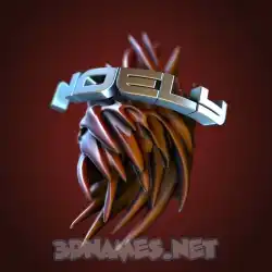 noely in Red Twisted style - 3D name wallpaper