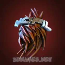 nofil in Red Twisted style - 3D name wallpaper