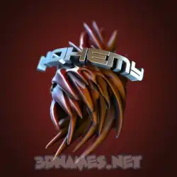 nohemy in Red Twisted style - 3D name wallpaper