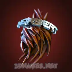 norbert in Red Twisted style - 3D name wallpaper