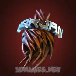 norjan in Red Twisted style - 3D name wallpaper