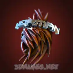 norman in Red Twisted style - 3D name wallpaper