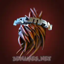 nouman in Red Twisted style - 3D name wallpaper