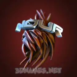 nour in Red Twisted style - 3D name wallpaper