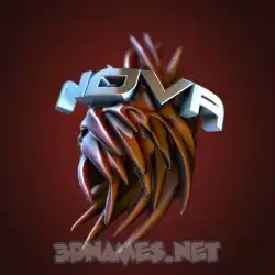 nova in Red Twisted style - 3D name wallpaper