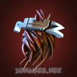 nyz in Red Twisted style - 3D name wallpaper