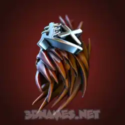 赵 in Red Twisted style - 3D name wallpaper