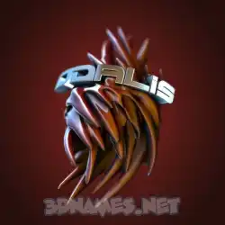 odalis in Red Twisted style - 3D name wallpaper
